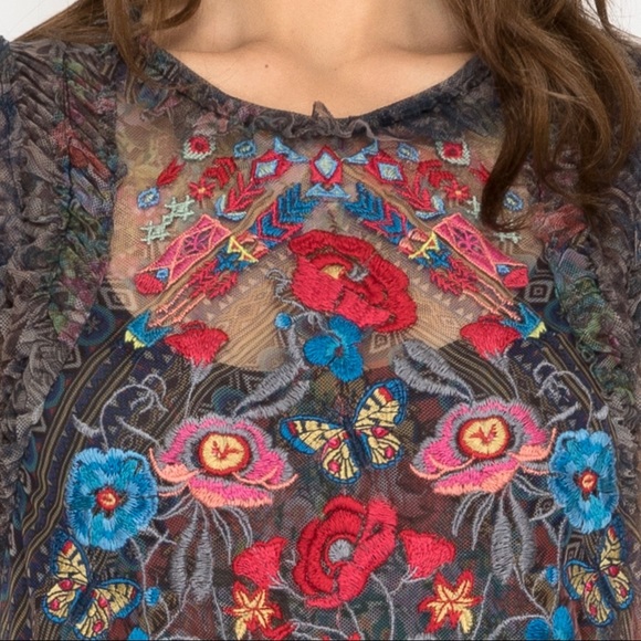 Johnny Was Burnette Mesh Dress - Picture 5 of 6